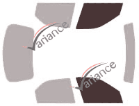 Gabarit vitrage - kit vitres avant - Citroën Xsara (1) 5 portes (1997 - 2005) Gabarit vitrage - kit vitres avant - Citroën Xsara (1) 5 portes (1997 - 2005)