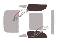 Glazing template - front window kit - Ford Mustang (5) Coupe 2 doors (2009 - 2015) Glazing template - front window kit - Ford Mustang (5) Coupe 2 doors (2009 - 2015)