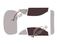 Glazing template - front window kit - Ford ZX 2 Coupé 3 doors (1996 - 2003) Glazing template - front window kit - Ford ZX 2 Coupé 3 doors (1996 - 2003)