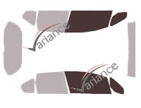 Plantilla de acristalamiento - kit de ventana delantera - Honda Fit (2) 5 puertas (2007 - 2014) Plantilla de acristalamiento - kit de ventana delantera - Honda Fit (2) 5 puertas (2007 - 2014)
