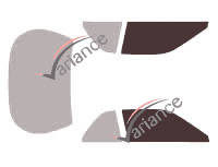 Mascherina per vetri - kit vetri anteriori - Honda Legend (2) Coupe 2 porte (1991 - 1996) Mascherina per vetri - kit vetri anteriori - Honda Legend (2) Coupe 2 porte (1991 - 1996)