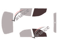 Verglasungsschablone - Frontscheibenkit - Daewoo Nubira (1) Limousine 4 Türen (1997 - 2003) Verglasungsschablone - Frontscheibenkit - Daewoo Nubira (1) Limousine 4 Türen (1997 - 2003)