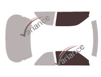 Plantilla de acristalamiento - kit de ventana delantera - Honda Legend (1) 2 puertas (1985 - 1990) Plantilla de acristalamiento - kit de ventana delantera - Honda Legend (1) 2 puertas (1985 - 1990)