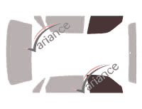 Glazing template - front window kit - Jaguar XJ (4) L-longue Berline 4 doors (1998 - 2003) Glazing template - front window kit - Jaguar XJ (4) L-longue Berline 4 doors (1998 - 2003)