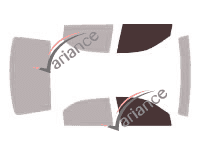 Gabarit vitrage - kit vitres avant - Kia Optima (1) Berline 4 portes (2000 - 2006)