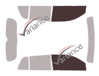 Gabarit vitrage - kit vitres avant - Toyota Urban Cruiser 5 portes (2009 - 2013)