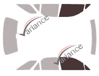 Glazing template - front window kit - Lexus RX (1) 5 doors (1997 - 2003)