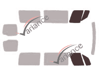 Glazing template - front window kit - Mercedes-Benz Sprinter (2) Court 5 doors (2006 - 2018) Glazing template - front window kit - Mercedes-Benz Sprinter (2) Court 5 doors (2006 - 2018)