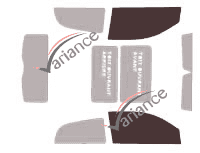 Glazing template - front window kit - Lancia Ypsilon (2) 3 doors (2003 - 2011) Glazing template - front window kit - Lancia Ypsilon (2) 3 doors (2003 - 2011)