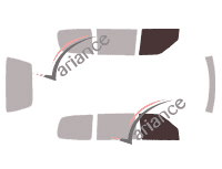 Glazing template - front window kit - Nissan Serena 5 doors (1991 - 2002) Glazing template - front window kit - Nissan Serena 5 doors (1991 - 2002)