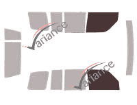 Plantilla de acristalamiento - kit de ventana delantera - Opel Monterey 5 puertas (1992 - 2003) Plantilla de acristalamiento - kit de ventana delantera - Opel Monterey 5 puertas (1992 - 2003)