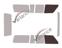 Glazing template - front window kit - Toyota Land Cruiser (5) 5 doors (1981 - 1989) Glazing template - front window kit - Toyota Land Cruiser (5) 5 doors (1981 - 1989)