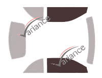 Glazing template - front window kit - Toyota Solara (1) Cabriolet 2 doors (1998 - 2003)