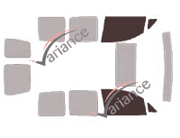 Glazing template - front window kit - Volkswagen Caddy (4) 5 doors (2016 - 2020) Glazing template - front window kit - Volkswagen Caddy (4) 5 doors (2016 - 2020)