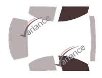 Glazing template - front window kit - Chrysler LHS Berline 4 doors (1998 - 2001) Glazing template - front window kit - Chrysler LHS Berline 4 doors (1998 - 2001)