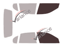 Glazing template - front window kit - Chrysler New Yorker Berline 4 doors (1994 - 1997) Glazing template - front window kit - Chrysler New Yorker Berline 4 doors (1994 - 1997)