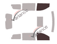 Plantilla de ventana - Kit de ventana delantera - Chrysler Town & Country Court 5 puertas (2008 - 2016) Plantilla de ventana - Kit de ventana delantera - Chrysler Town & Country Court 5 puertas (2008 - 2016)