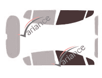 Glazing template - front window kit - Peugeot 3008 (1) 5 doors (2009 - 2016) Glazing template - front window kit - Peugeot 3008 (1) 5 doors (2009 - 2016)