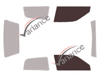 Glazing template - front window kit - Nissan Sunny (7) 3 doors (1991 - 1996) Glazing template - front window kit - Nissan Sunny (7) 3 doors (1991 - 1996)