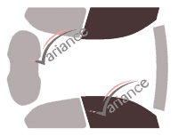 Plantilla de acristalamiento - kit de ventana delantera - Alfa Romeo 147 (1) 3 puertas (2000 - 2005)