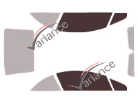Glazing template - front window kit - Peugeot 308 (1) CC Cabriolet 2 doors (2009 - 2015) Glazing template - front window kit - Peugeot 308 (1) CC Cabriolet 2 doors (2009 - 2015)