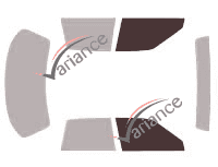 Plantilla de acristalamiento - kit de ventana delantera - Buick Century Sedan 4 puertas (1990 - 1996) Plantilla de acristalamiento - kit de ventana delantera - Buick Century Sedan 4 puertas (1990 - 1996)