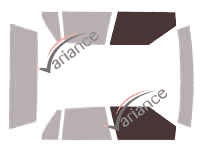 Plantilla de acristalamiento - kit de ventana delantera - Buick LeSabre (6) 4 puertas sedán (1986 - 1992) Plantilla de acristalamiento - kit de ventana delantera - Buick LeSabre (6) 4 puertas sedán (1986 - 1992)