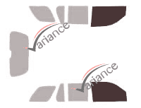 Plantilla de acristalamiento - kit de ventana delantera - Buick Rainier 5 puertas (2003 - 2007)