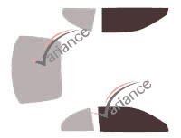 Glazing template - front window kit - Buick Riviera Coupé 2 doors (1994 - 1999) Glazing template - front window kit - Buick Riviera Coupé 2 doors (1994 - 1999)