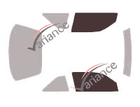 Glazing template - front window kit - Buick Skylack Coupé 2 doors (1991 - 1997) Glazing template - front window kit - Buick Skylack Coupé 2 doors (1991 - 1997)