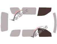 Glazing template - front window kit - Buick Terraza 5 doors (2003 - 2007) Glazing template - front window kit - Buick Terraza 5 doors (2003 - 2007)