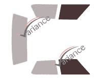 Glazing template - front window kit - Cadillac Calais Berline 4 doors (1971 - 1976) Glazing template - front window kit - Cadillac Calais Berline 4 doors (1971 - 1976)