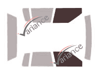Glazing template - front window kit - Cadillac Deville (12) Berline 4 doors (1985 - 1988) Glazing template - front window kit - Cadillac Deville (12) Berline 4 doors (1985 - 1988)