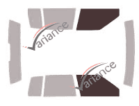Glazing template - front window kit - Cadillac Deville (13) Berline 4 doors (1989 - 1993) Glazing template - front window kit - Cadillac Deville (13) Berline 4 doors (1989 - 1993)