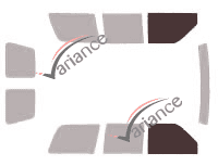 Glazing template - front window kit - Cadillac Escalade (1) 2 Portes Arriéres 5 doors (1998 - 2001) Glazing template - front window kit - Cadillac Escalade (1) 2 Portes Arriéres 5 doors (1998 - 2001)