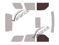 Glazing template - front window kit - Cadillac Escalade (2) 5 doors (2001 - 2006) Glazing template - front window kit - Cadillac Escalade (2) 5 doors (2001 - 2006)