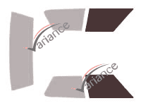 Glazing template - front window kit - Cadillac Deville (10) Berline 4 doors (1971 - 1976) Glazing template - front window kit - Cadillac Deville (10) Berline 4 doors (1971 - 1976)