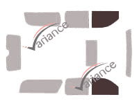 Glazing template - front window kit - Cadillac Escalade (3) ESV 5 doors (2006 - 2014) Glazing template - front window kit - Cadillac Escalade (3) ESV 5 doors (2006 - 2014)