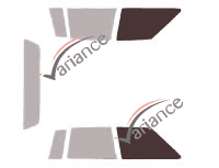 Glazing template - front window kit - Cadillac Fleetwood (1) Berline 4 doors (1985 - 1989) Glazing template - front window kit - Cadillac Fleetwood (1) Berline 4 doors (1985 - 1989)