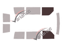 Plantilla de acristalamiento - kit de ventana delantera - Chevrolet Astro Furgón Corto 5 puertas (1985 - 2005) Plantilla de acristalamiento - kit de ventana delantera - Chevrolet Astro Furgón Corto 5 puertas (1985 - 2005)