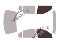 Plantilla de acristalamiento - kit de ventanilla delantera - Chevrolet Malibu (5) sedán de 4 puertas (1997 - 2005) Plantilla de acristalamiento - kit de ventanilla delantera - Chevrolet Malibu (5) sedán de 4 puertas (1997 - 2005)