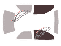 Glazing template - front window kit - Geo Metro (1) H 3 doors (1995 - 1998) Glazing template - front window kit - Geo Metro (1) H 3 doors (1995 - 1998)