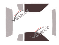 Glazing template - front window kit - Chevrolet Monte-Carlo (4) Coupé 2 doors (1981 - 1988) Glazing template - front window kit - Chevrolet Monte-Carlo (4) Coupé 2 doors (1981 - 1988)