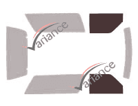 Glazing template - front window kit - Chevrolet S-10 Blazer (1) 3 doors (1983 - 1994) Glazing template - front window kit - Chevrolet S-10 Blazer (1) 3 doors (1983 - 1994)