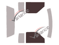 Glazing template - front window kit - Chevrolet S-10 (2) Extended Cab Pick-up 2 doors (1994 - 2004) Glazing template - front window kit - Chevrolet S-10 (2) Extended Cab Pick-up 2 doors (1994 - 2004)