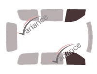 Plantilla de acristalamiento - kit de ventana delantera - Chevrolet Venture Long 5 puertas (1997 - 2005)