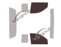 Glazing template - front window kit - Dodge Dakota (3) Club Cab Pick-up 2 doors (2005 - 2013) Glazing template - front window kit - Dodge Dakota (3) Club Cab Pick-up 2 doors (2005 - 2013)