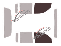 Glazing template - front window kit - Dodge Dakota (2) Quad Cab Pick-up 4 doors (1997 - 2004) Glazing template - front window kit - Dodge Dakota (2) Quad Cab Pick-up 4 doors (1997 - 2004)