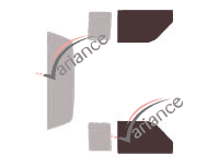 Glazing template - front window kit - Dodge Dakota (1) Club Cab Pick-up 2 doors (1990 - 1996) Glazing template - front window kit - Dodge Dakota (1) Club Cab Pick-up 2 doors (1990 - 1996)