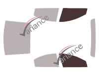 Plantilla de acristalamiento - kit de ventanilla delantera - Dodge Intrepid Sedan 4 puertas (1998 - 2004) Plantilla de acristalamiento - kit de ventanilla delantera - Dodge Intrepid Sedan 4 puertas (1998 - 2004)